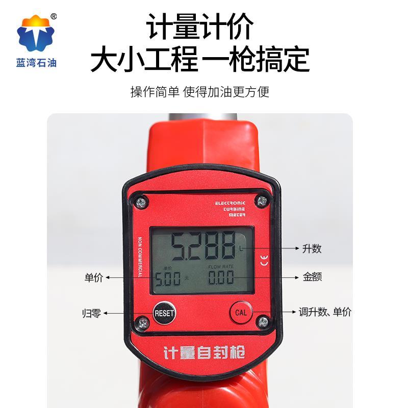电子计价计量加油枪柴油汽油甲醇自封自动跳枪带计量加油机计量器 - 图1