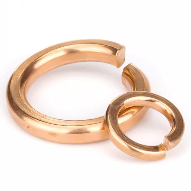 铜弹垫 开口弹簧垫圈 黄铜垫片弹性垫圈M2M3M4M5M6M8M10M12M14M16 - 图2