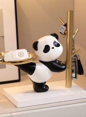 速发熊入托盘猫户进门放收纳玄关鞋柜装饰摆饰客厅电视礼家居柜品