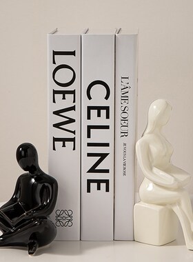 速发情侣书档书房书立摆件办客室公厅房间卧室书柜架上的装饰品摆