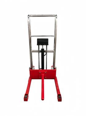 普尔夫非标圆形物料升高车卷膜堆高车轻型手动卷筒上料架工位叉车