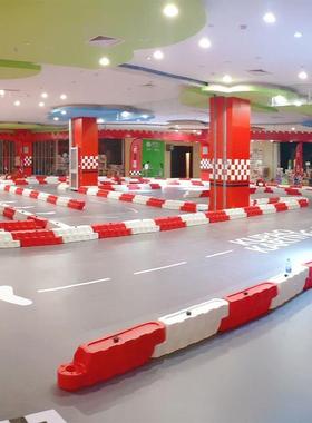 直销卡丁车小型赛车水马赛道防护栏跑道防撞塑料水马防撞