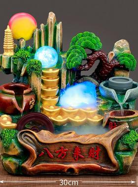 八方来财盆载招财摆件义乌聚宝盆收银台装饰店铺开业乔迁礼品