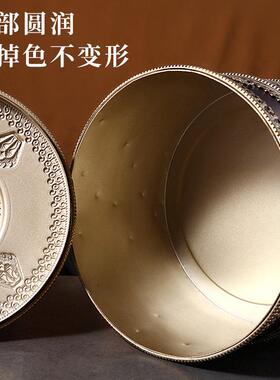 双层糌粑盒藏式家用摆件糖果盒装饰单层筒八吉祥覆古民族风糌粑桶