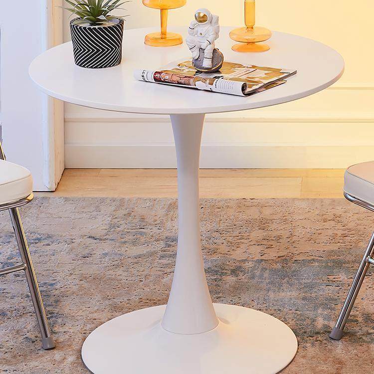 北欧简约圆桌子白色郁金香烤漆桌休闲洽谈接待桌奶茶店阳台圆桌椅,淘宝优惠券,粉丝福利购,淘宝优惠卷