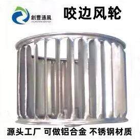 厂家单边插片离心风轮 柜式风机叶轮 双进风多翼式不锈钢风叶 - 图1
