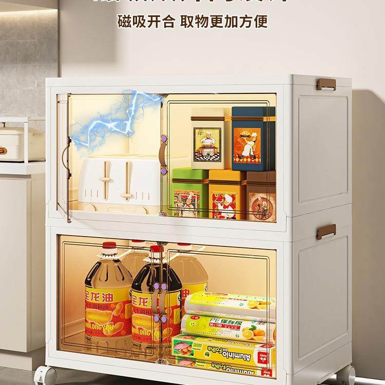 碗柜家用厨房收纳餐具柜餐边柜一体靠墙碗架置物架放碗多层储物柜,淘宝优惠券,粉丝福利购,淘宝优惠卷