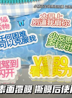 可爱搞怪语言文学亚克力胸针