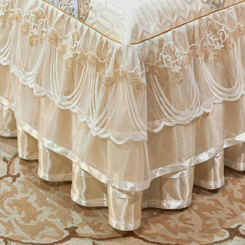 欧式蕾丝床裙凉冰丝席款三件机291079套1.8米加厚可折叠洗席空调,淘宝优惠券,粉丝福利购,淘宝优惠卷