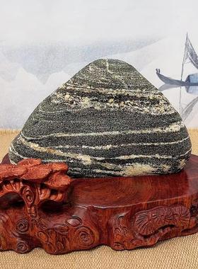 泰山石镇宅靠山补角保真主脉不切底原石挡冲泰山石敢当办公室摆件