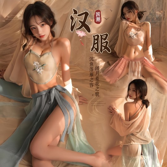 趣味大尺度古风汉服性感女款内衣禁欲系情感悄趣纯欲睡衣晴趣火辣