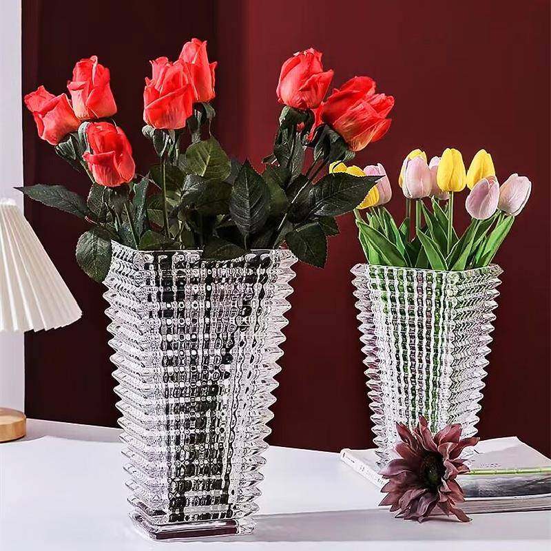 花瓶弗莱文茨美鹰北欧装饰摆件家用客厅插花轻奢透明水晶花瓶,淘宝优惠券,粉丝福利购,淘宝优惠卷