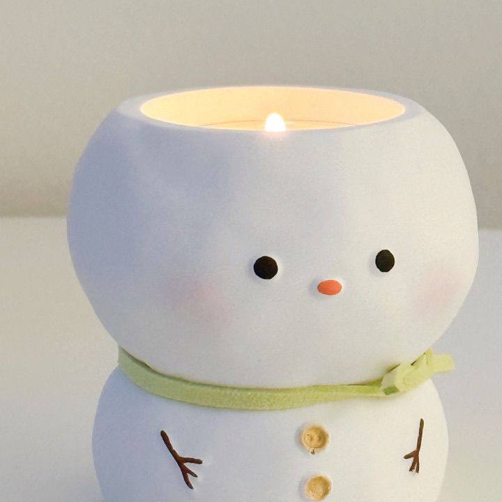 冬季可爱雪人烛台送温暖心蜡烛香薰生日礼物氛围浪漫圣诞蜡烛桌面,淘宝优惠券,粉丝福利购,淘宝优惠卷