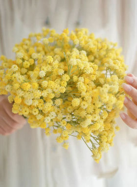 仿真满天星手捧花束插花假花仿真花级感逼真摆设婚礼场景布置