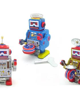 MS406铁皮打鼓机器人收藏玩具创意礼品怀旧主题摆件铁皮玩具