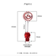Mogelon ແວ່ນເບິ່ງຫລັງ screw oscillating head screw