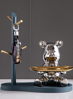 速发熊放的小玄饰门口进门置物架收纳入户摆关家居陶瓷装件品