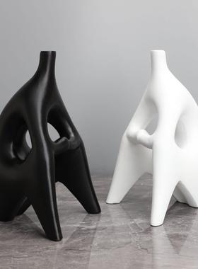 现代简约无头人物雕塑摆件样板房办公室客厅创意抽象软装饰品
