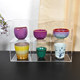 Acrylic transparent lattice rack custom cup storage rack
