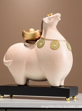 简约马上有钱软装装饰品办公室桌面前台客厅电视柜创意摆件家用