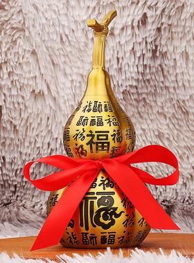 黄铜祥云百福葫芦客厅家居办公室装饰品景区热卖金属工艺品铜摆件