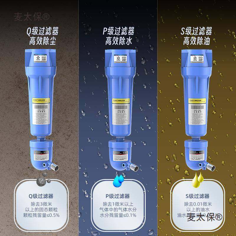 压缩空气精密过燥滤器离空压机气源油水泵分器自动排水气干REP麦,淘宝优惠券,粉丝福利购,淘宝优惠卷