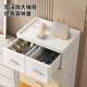 Nordic style drawer-type children's storage cabinet thickened multi-functional plastic finishing cabinet multi-layer grid large capacity