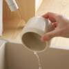 Nordic simple solid color ceramic drain tube chopstick cage rack home kitchen tableware storage tank set drain rack