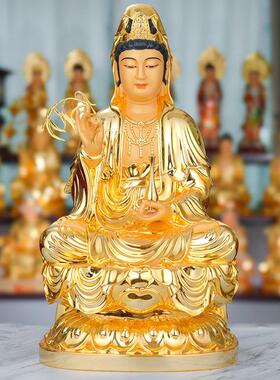 台湾纯铜娑婆三圣佛像释迦牟尼佛地藏王菩萨观音菩萨家用供奉摆件