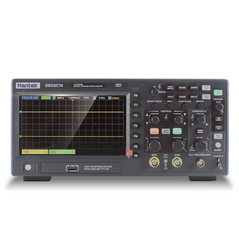 汉泰数字示波器DSO2C10 DSO2D10双通道数字存储示波器100M 150M* - 图0