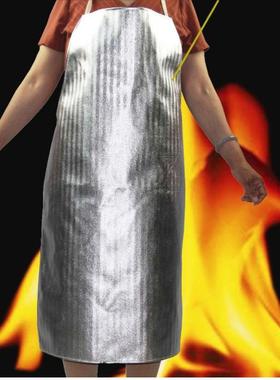 新型材料芳纶镀铝隔热服铝箔大褂耐高温围裙耐温1000度铝箔防护服