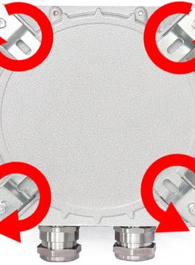 铝合金防爆接线箱仪表控制电箱空箱防爆照明动力检修接线盒配电柜