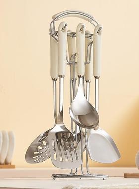 陶瓷厨具七件套不锈钢锅铲厨房家用烹饪炒菜铲勺漏用具厨具套装