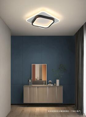 过道灯北欧极简创意走廊玄关黑白吸顶灯简约个性阳台衣帽间房间灯