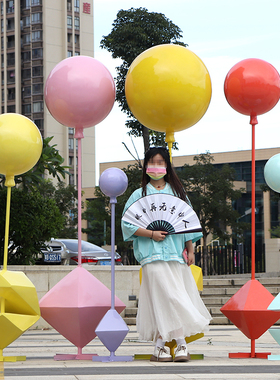 玻璃钢户外落地大型商场气球雕塑商场广场售楼处步行街装饰品摆件