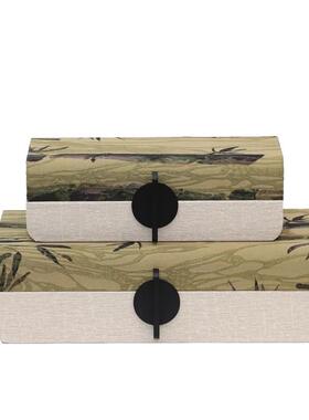 新中式侘寂风收纳盒首饰盒简约高级感设计师款家居软装饰品摆件