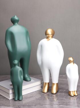 欧式创意人物客厅艺术软装饰品样板房卧室书房电视柜玄关家居摆件