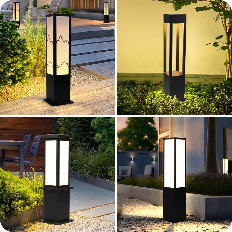 户外太阳能草坪灯简约现代庭院灯家用别墅路灯防水草地花园景观灯,淘宝优惠券,粉丝福利购,淘宝优惠卷