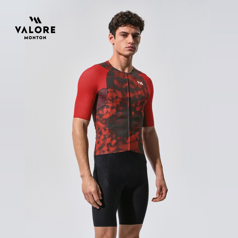 VALOREAOE春夏季透气速干公路自行车专业骑行服暗花短袖上衣男款,淘宝优惠券,粉丝福利购,淘宝优惠卷