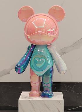 星际熊客厅大摆件网红公仔潮玩熊轻奢高档落地装饰品乔迁开业礼品