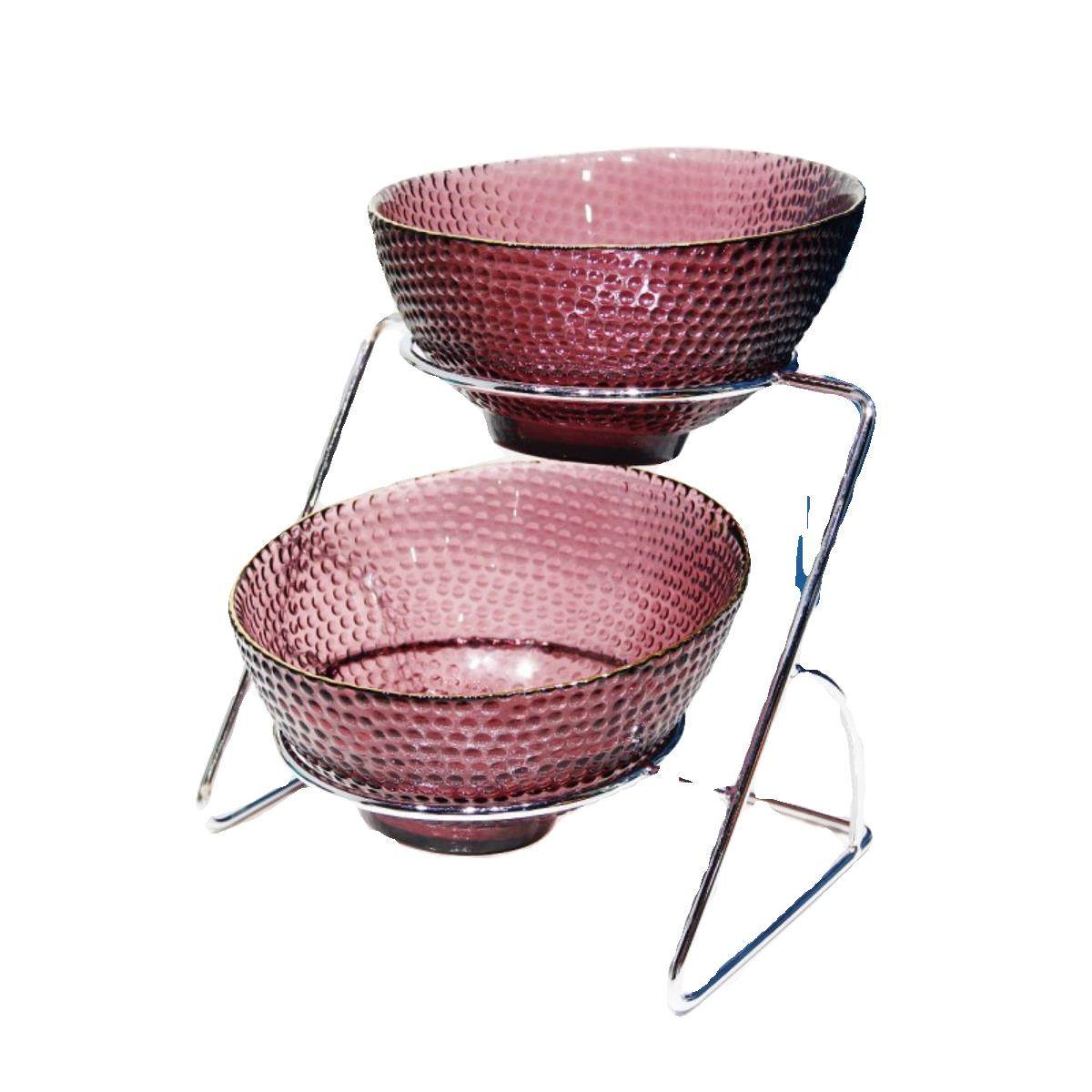 玻璃金边斜口碗商用两层自助餐展示架水果沙拉碗小料碗冷餐凉菜盘,淘宝优惠券,粉丝福利购,淘宝优惠卷