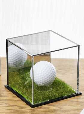 亚克力透明防尘收纳盒网球台球各种球类展示道具高透明
