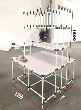 电商打包台打包桌工厂精益管工作台仓库物流发货台快递包装台