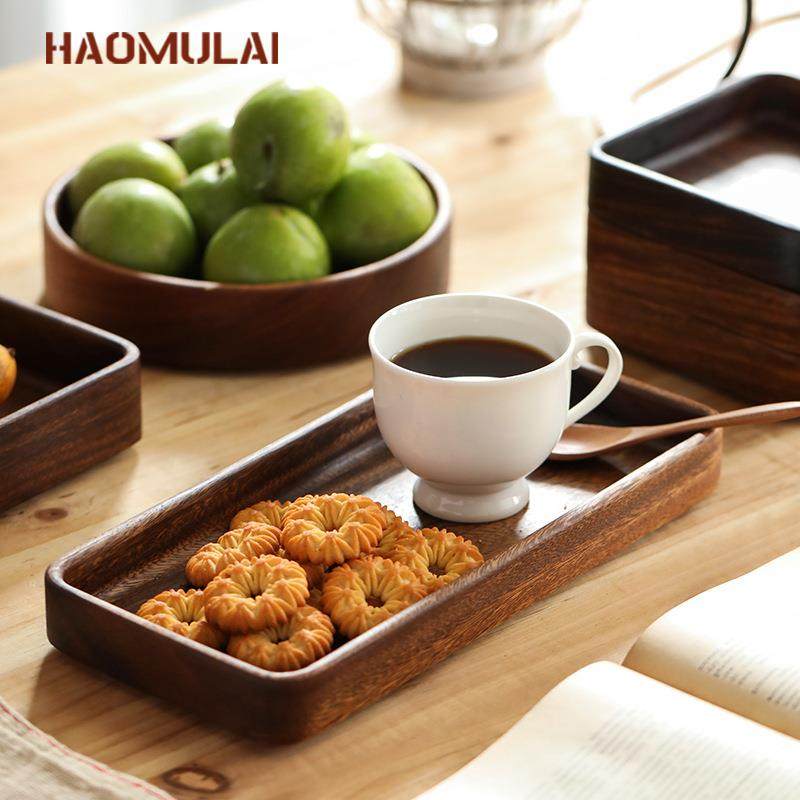 深盘客厅零食盘胡桃木头托盘实木餐盘收纳下午茶盘木质果盘摆盘,淘宝优惠券,粉丝福利购,淘宝优惠卷