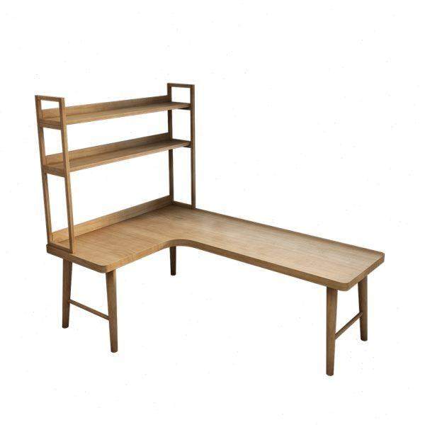 实木转角书桌书架一体组合定制学生写字台家用卧室拐角桌电脑桌,淘宝优惠券,粉丝福利购,淘宝优惠卷