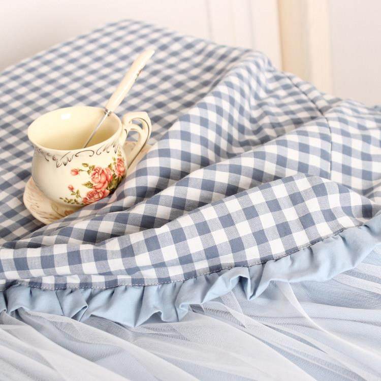 清新蓝色水洗棉桌布电炉烤火炉长方形茶几方桌麻将机床头柜防尘罩,淘宝优惠券,粉丝福利购,淘宝优惠卷