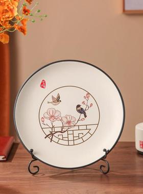 家居装饰品新中式陶瓷三件套摆件客厅电视柜酒柜玄关装饰罐子高端