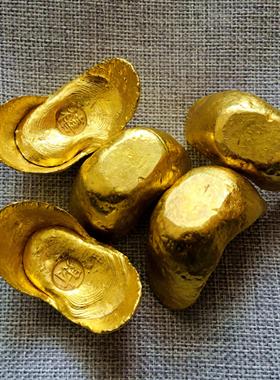 采购产品彷古金锭，福禄寿彩小金锭，彷古金条，纯铜鎏金镇纸小金