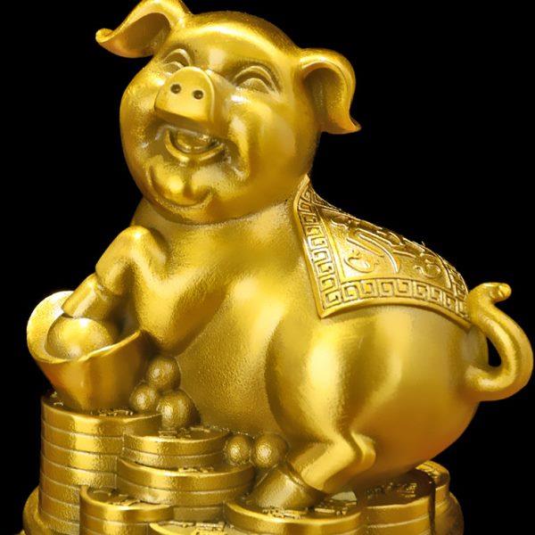 马兔蛇十二生肖虎狗铜鼠聚宝盆猪羊龙工艺品家居装饰猴铜摆件牛鸡 - 图0