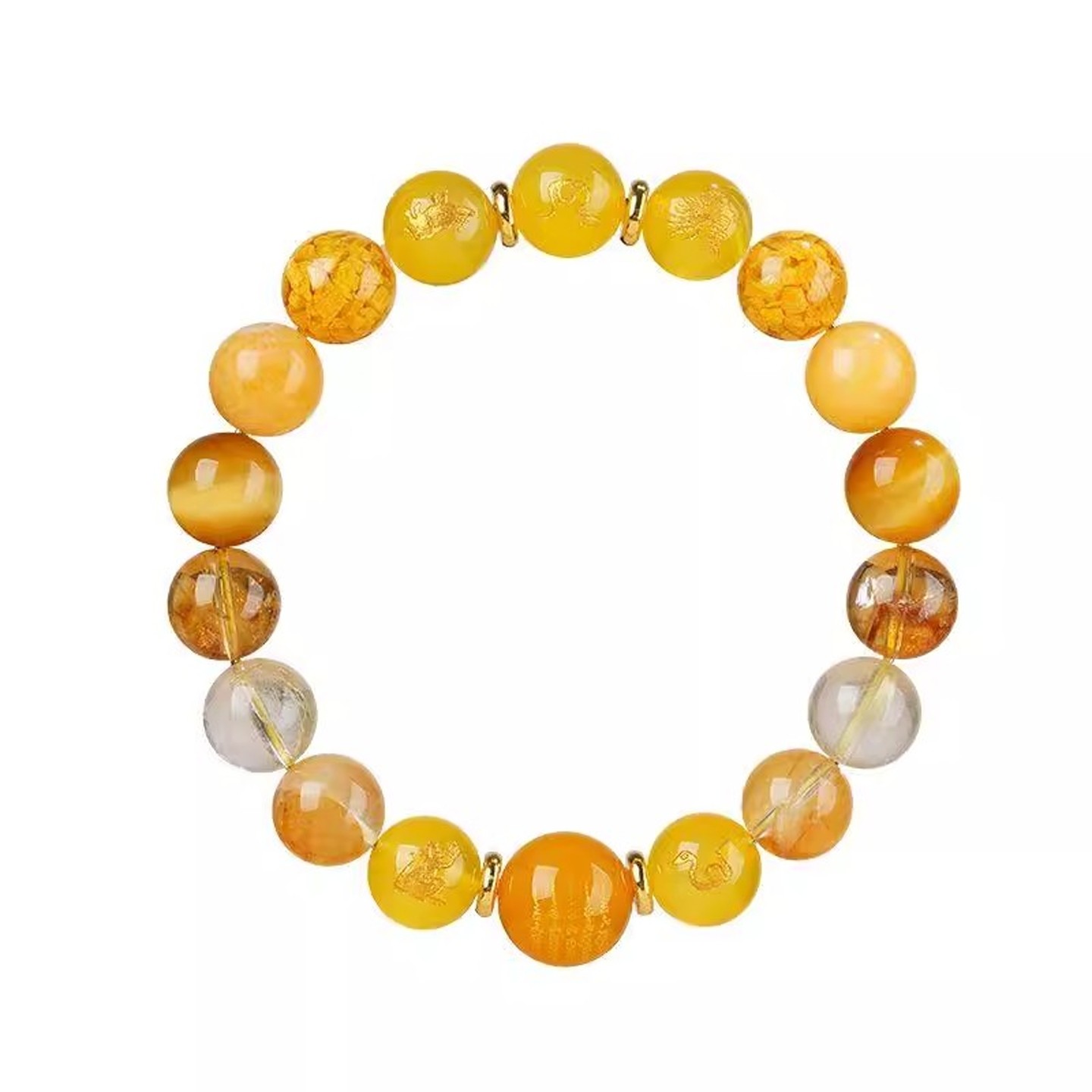 三合六合马年手链天然黄水晶发晶十二生肖手串男女款礼物饰品,淘宝优惠券,粉丝福利购,淘宝优惠卷